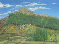 Irish Landscape - Eagles Rock In October - Acrylic On Canvas Board
